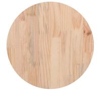 vidaXL Dessus de table de remplacement Ø40x2,5 cm Bois de pin massif Multicolore