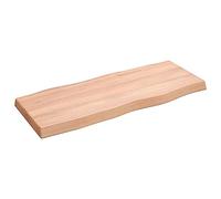 vidaXL Dessus de Table, Remplacement du Plateau de Table avec Bord Vif, Tableau de Bricolage Intérieur, Bois Massif Traité Bordure Assortie