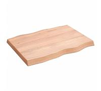 vidaXL Dessus de Table, Remplacement du Plateau de Table avec Bord Vif, Tableau de Bricolage Intérieur, Bois Massif Traité Bordure Assortie