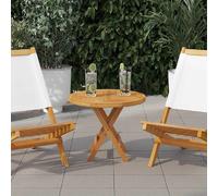 VidaXL Dessus de table Rond 50 cm Bois de teck