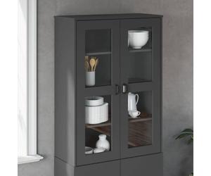 vidaXL Dessus pour buffet VIKEN gris anthracite bois d'ingénierie 374943