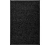 VidaXL Paillasson Lavable - Noir
