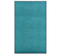 vidaXL Deurmat wasbaar 90x150 cm cyaan323461 Turquoise G