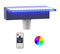 vidaXL Déversoir pour cascade avec LED RVB Acrylique 30 cm