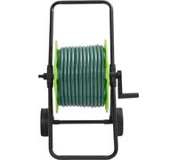 vidaXL Dévidoir avec 30 m de tuyau PVC Vert