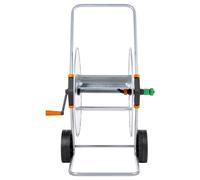 vidaXL Dévidoir pour 110 m de tuyau 1/2" ou 80 m de tuyau 3/4" Acier