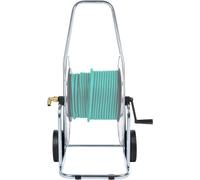 vidaXL Dévidoir pour 80 m de tuyau 3/4" acier