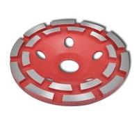 vidaXL Disque de broyage diamanté à double ligne 180 mm 140621 Rouge G
