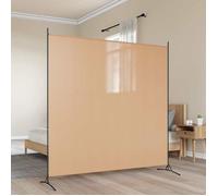 vidaXL Diviseur de pièce à panneau unique Tissu beige 175 x 180 cm 42039198