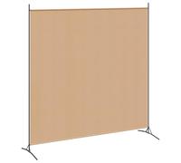 vidaXL Diviseur de pièce à Panneau Unique Beige 175 x 180 cm Tissu, Séparateur Moderne pour Salon, écran décoratif, partition rectangulaire Pliable, Flexible et Pratique