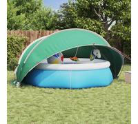 vidaXL Dôme de Piscine Bleu 405 x 405 x 192 cm, Jardin et terrasse, dôme Moderne extérieur, auvent Anti-UV, Couverture de Piscine Pliable, Protection pour l'été