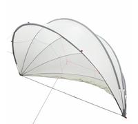 vidaXL Dôme de Piscine Gris et Orange 472 x 460 x 229 cm, Jardin et terrasse, dôme Moderne extérieur, auvent Anti-UV, Couverture de Piscine Pliable, Protection pour l'été