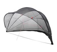 vidaXL Dôme de Piscine Noir 546 x 516 x 250 cm, Jardin et terrasse, dôme Moderne extérieur, auvent Anti-UV, Couverture de Piscine Pliable, Protection pour l'été