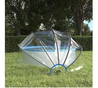 vidaXL Dôme de piscine rond 376x188 cm PVC avec piquets au sol