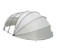 vidaXL Dôme de Tente de Piscine Gris 538 x 440 x 204 cm, Jardin et Terrasse, Matériaux Imperméables, Dôme Tente Piscine, Couverture Extérieure, Résistant UV, Montage Rapide