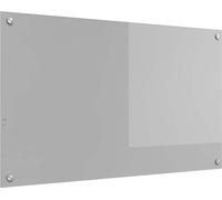 vidaXL Dos de cuisine gris clair 100 x 60 cm Verre trempé