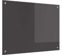 vidaXL Dos de cuisine gris foncé 80 x 60 cm Verre trempé
