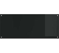 vidaXL Dos de cuisine noir 120 x 50 cm Verre trempé