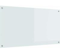 vidaXL Dosseret de cuisine blanc 110 x 60 cm Verre trempé