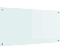vidaXL Crédence de cuisine Lait 100 x 50 cm, verre trempé résistant à la chaleur, design moderne