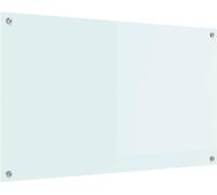 vidaXL Dosseret de cuisine blanc laiteux 100 x 60 cm Verre trempé
