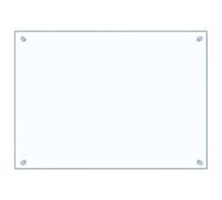 vidaXL Dosseret de Cuisine Carrelage Mural Décoration Protection Anti-éclaboussures Résistant aux Rayures Transparent 70x50 cm Verre Trempé
