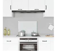 vidaXL Dosseret de Cuisine Carrelage Mural Décoration Protection Anti-éclaboussures Résistant aux Rayures Transparent 70x50 cm Verre Trempé