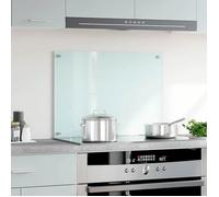 vidaXL Dosseret de cuisine couleur Lait 70x50 cm Verre trempé 249452