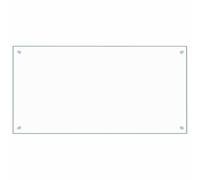 vidaXL Dosseret de Cuisine Transparent 100x50 cm Verre trempé