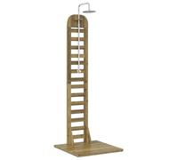 vidaXL : Douche de jardin, 223 cm. Bois de pin imprégné et acier inoxydable