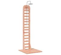 vidaXL : Douche de jardin, 223 cm, en bois massif de douglas et en acier inoxydable, finition naturelle