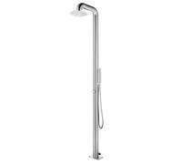 vidaXL – Douche de jardin 225 cm – Acier inoxydable