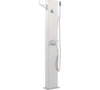 vidaXL Douche de jardin avec robinet 110 cm acier inoxydable