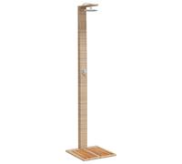 vidaXL Douche de jardin Beige 50x55x224 cm Poly rotin et bois d'acacia