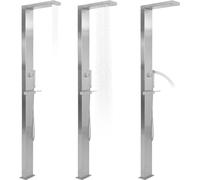 vidaXL Douche de jardin en acier inoxydable Carré