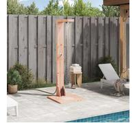 vidaXL Douche d'extérieur 210 cm – Bois massif de Douglas et Acier inoxydable naturel