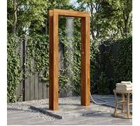 vidaXL : Douche de jardin, 226 cm, bois d'acacia massif et acier inoxydable, design naturel