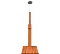 vidaXL Douche d'extérieur en bois d'eucalyptus et acier