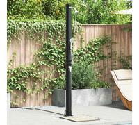 vidaXL Douche solaire extérieure noire 217 cm PVC et aluminium
