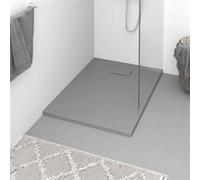vidaXL Receveur de douche SMC Gris 100x70 cm
