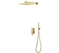 vidaXL Système de douche Acier inoxydable 201 Doré