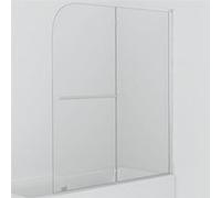 vidaXL Cabine de douche pliante 2 panneaux ESG 95 x 140 cm
