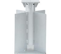 vidaXL Douille de sol pour parasol argenté 27,5x27,5x45 cm acier