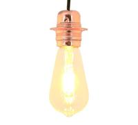 vidaXL Douilles de lampe 2 pcs bronze or rose E27