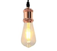 vidaXL Douilles de lampe 2 pcs bronze or rose E27