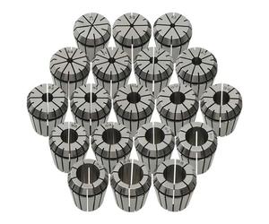 vidaXL Douilles de serrage ER32 19 pcs Ensemble d'outils de tournage