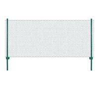 vidaXL Clôture en grillage métallique avec poteaux acier 25x0,75 m Vert