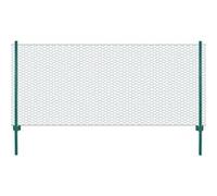 vidaXL Clôture en grillage métallique avec poteaux en acier 25 x 0,75 m Vert