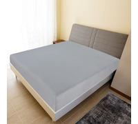 vidaXL Drap-housse Jersey Gris 160x200 cm Coton