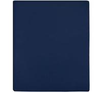 vidaXL Draps-housses Jersey 2 pcs Bleu marine 180x200 cm Coton136239 Bleu G